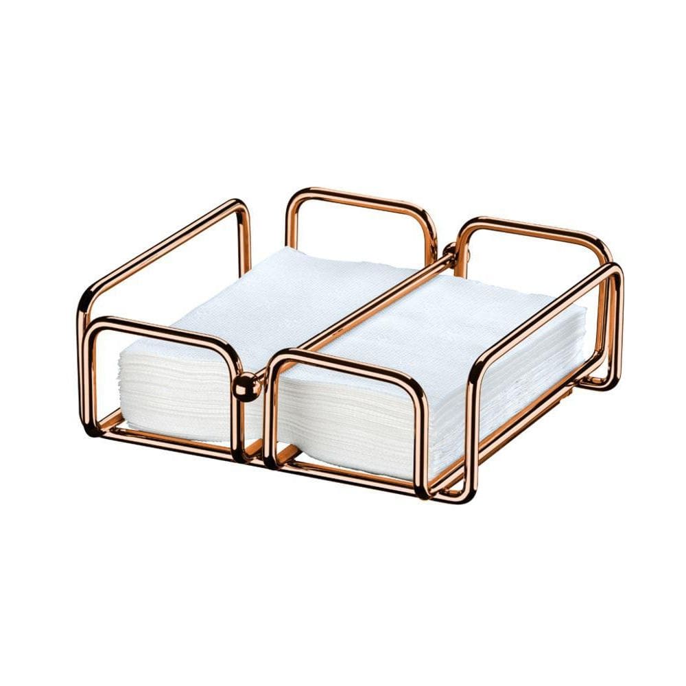 Porta Guardanapos Com Peso Grande Future 1194 Cor Rosé Gold