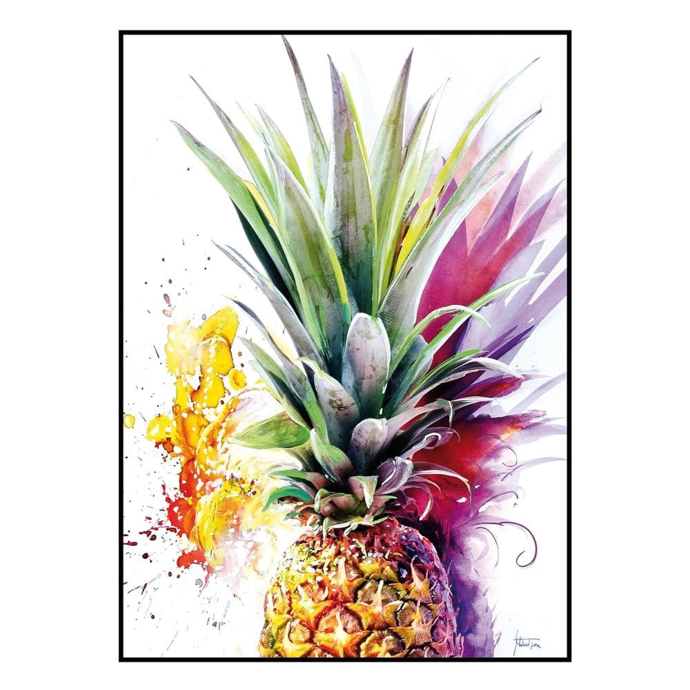 Quadro Decorativo Barcelona Abacaxi Color 50X70 Cm