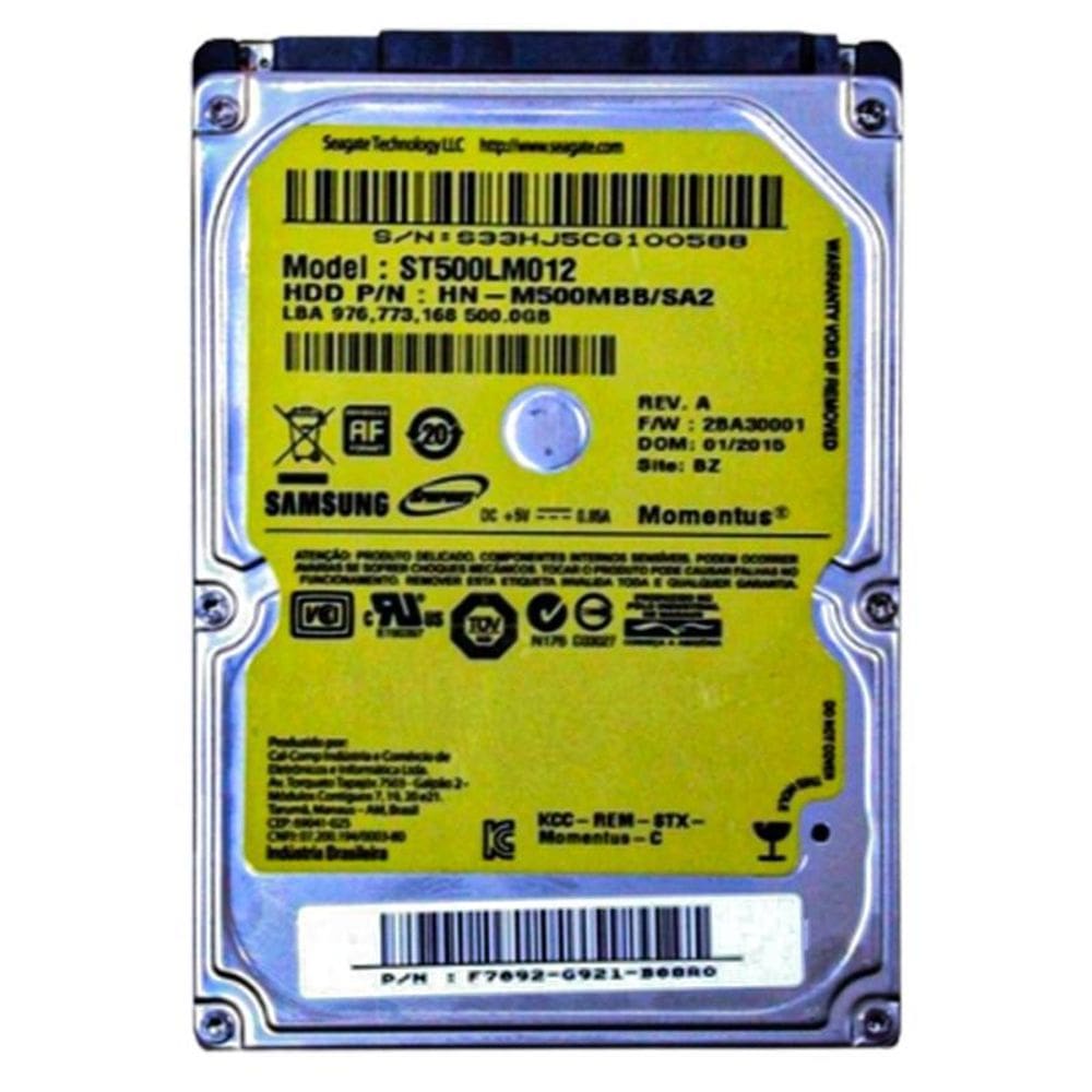 Hd 1Tb. Sataiii. 6Gb/S. 8Mb. 5400 Rpm. Para Notebook