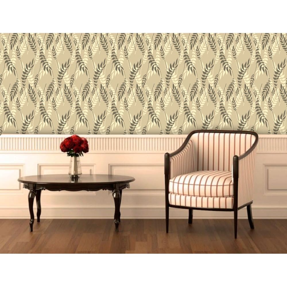 Papel de Parede Adesivo Lavável Floral Samambaia
