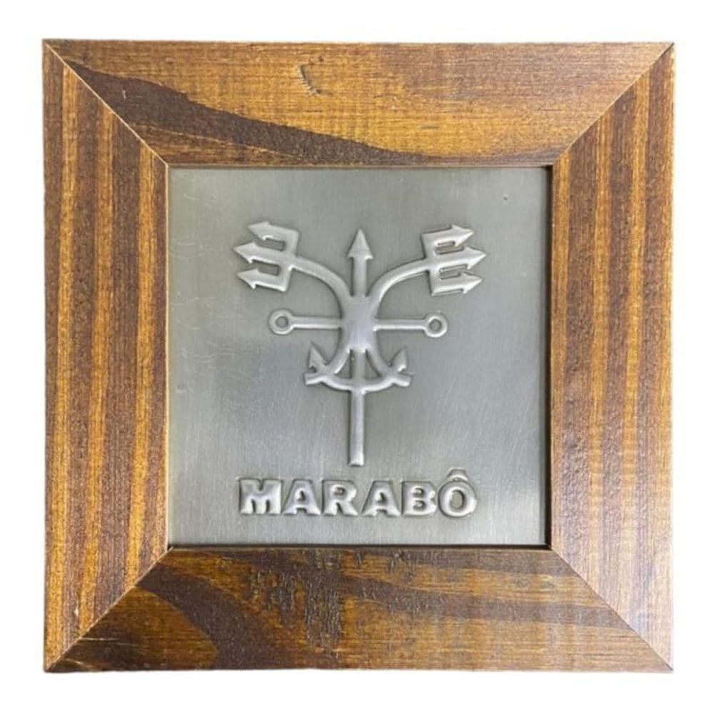 Quadro Orixá Exú Umbanda Candomblé Madeira - Escolha A Cor