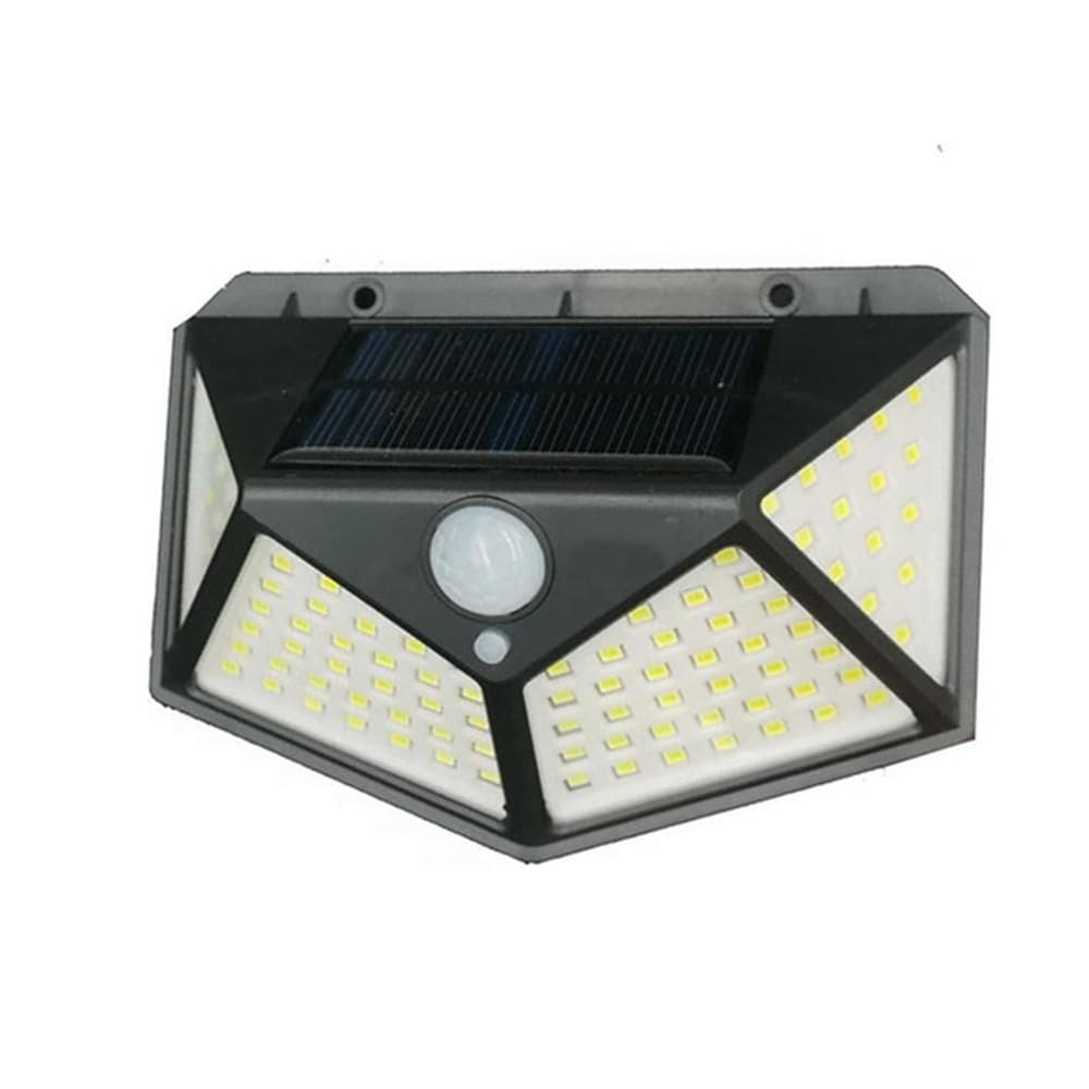 Luminária Solar 100 LEDs Sensor Movimento 10W