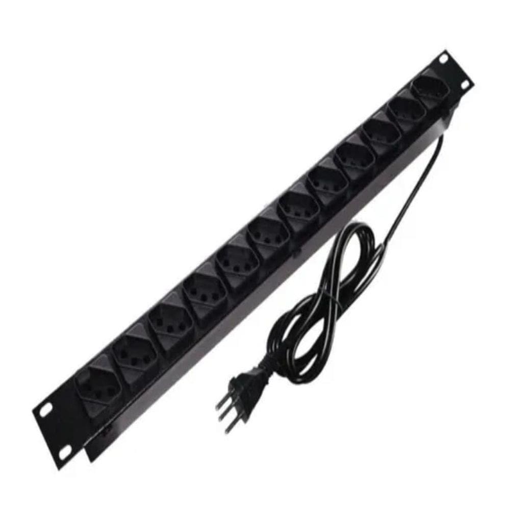 Regua Rack 19 12 Tomadas Bivolt 110V E 220V 10A Nova