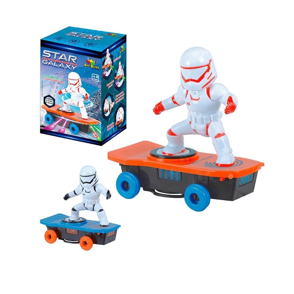 Robo Skatista Radical Espacial Star Galaxy Infantil