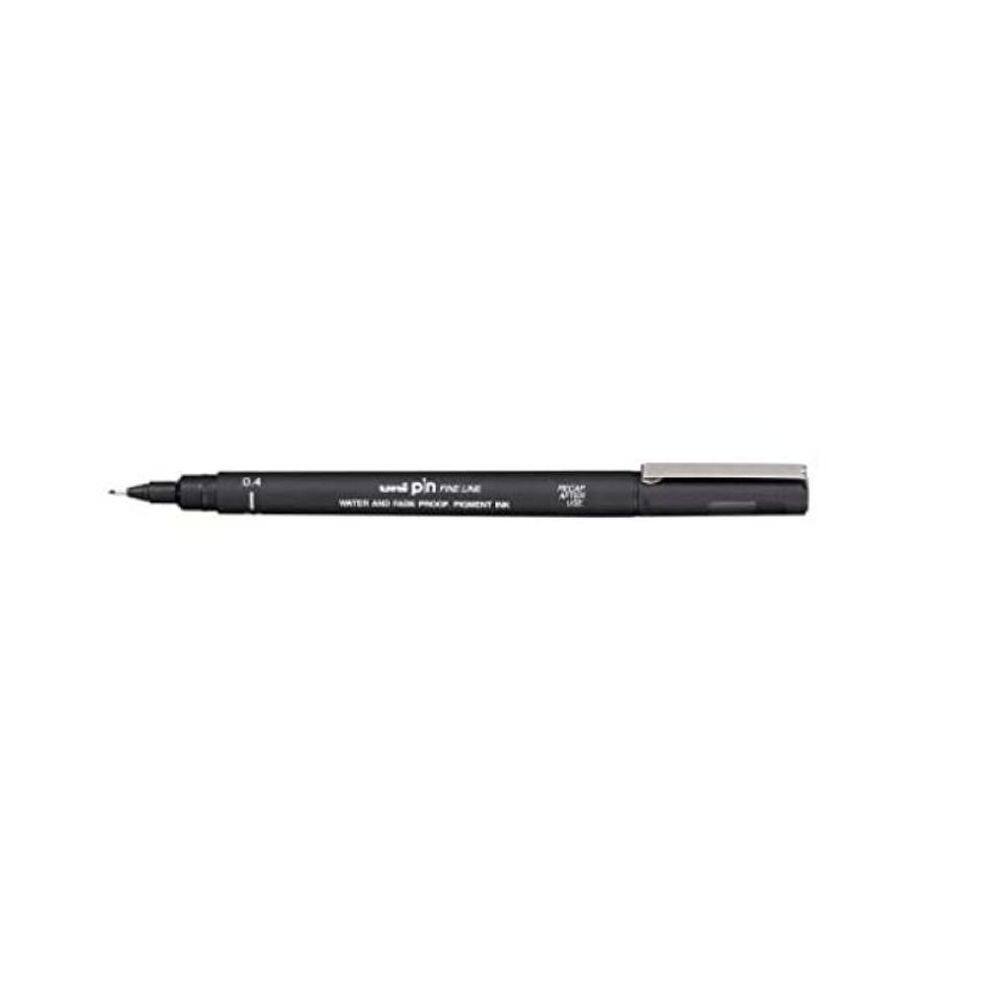 Caneta 0,4Mm Uni Pin Fine Line Preta - 31.78