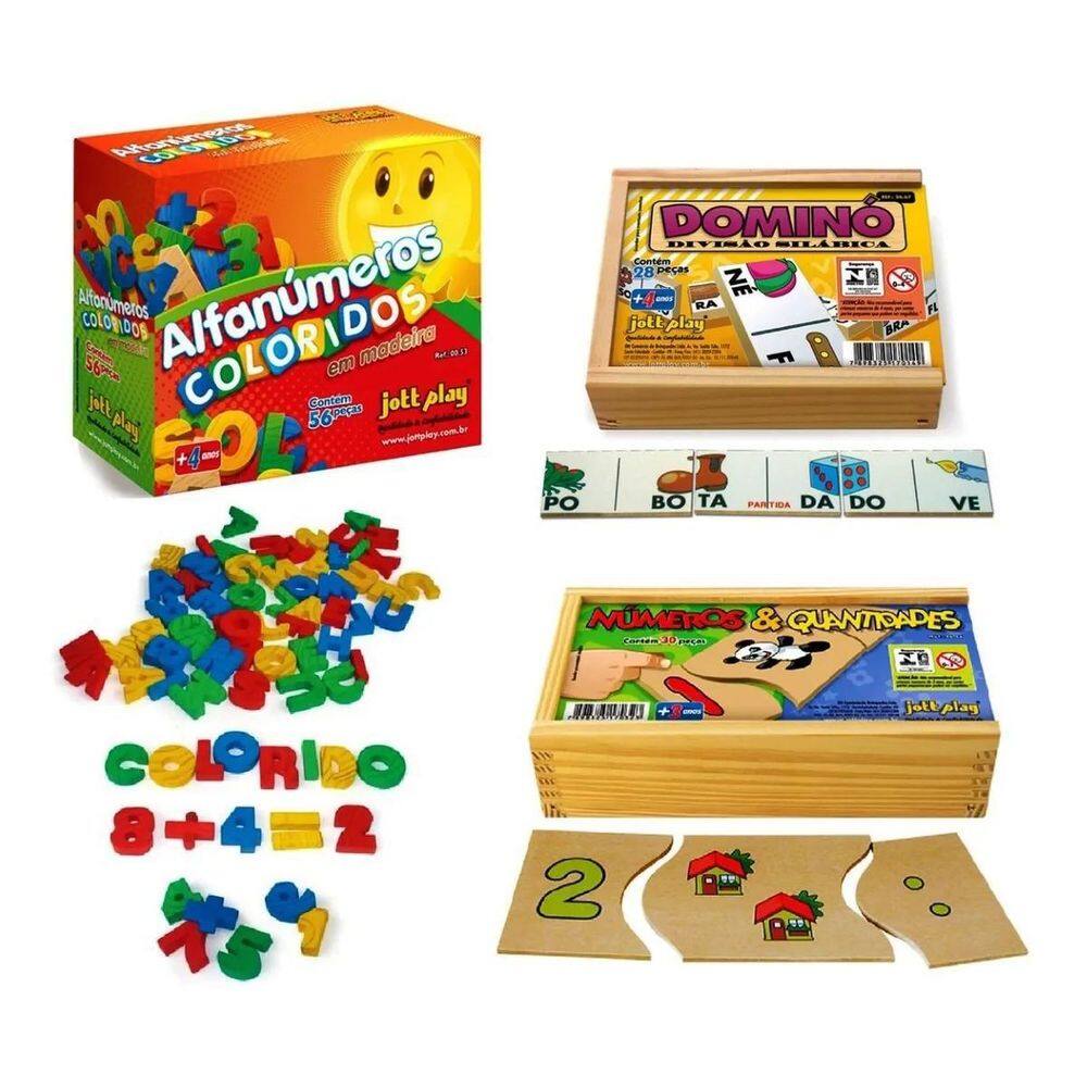 Conjunto Primeiras Letras E Numeros