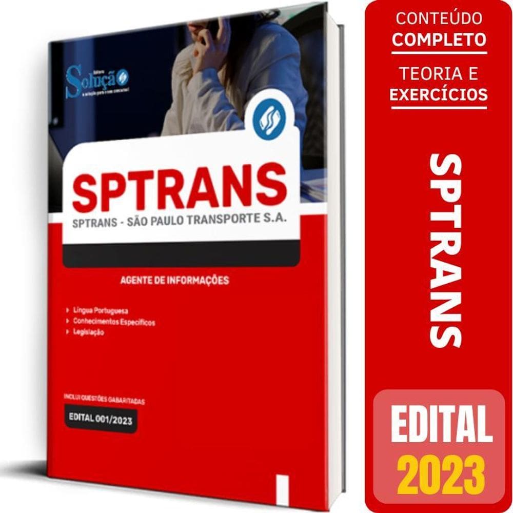 Apostila Sptrans 2023 - Agente De Informações
