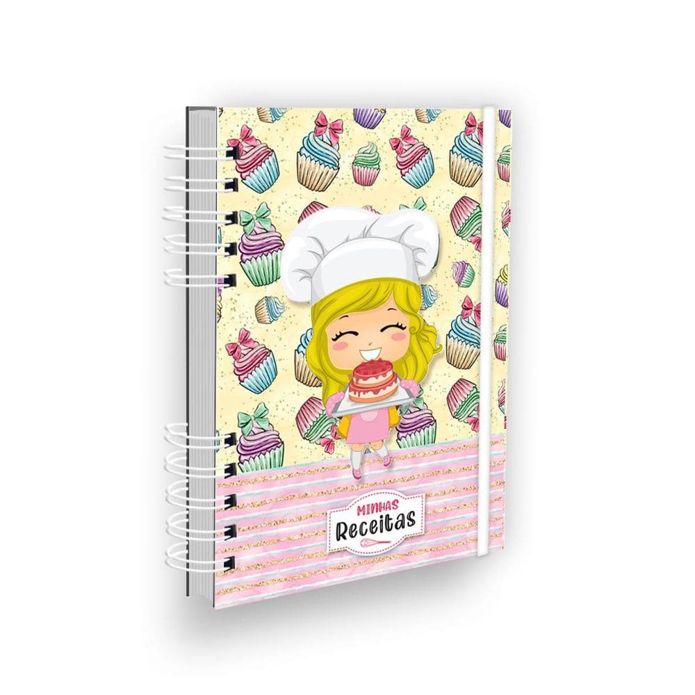 Caderno De Receitas Minhas Receitas Cabelinho Loiro
