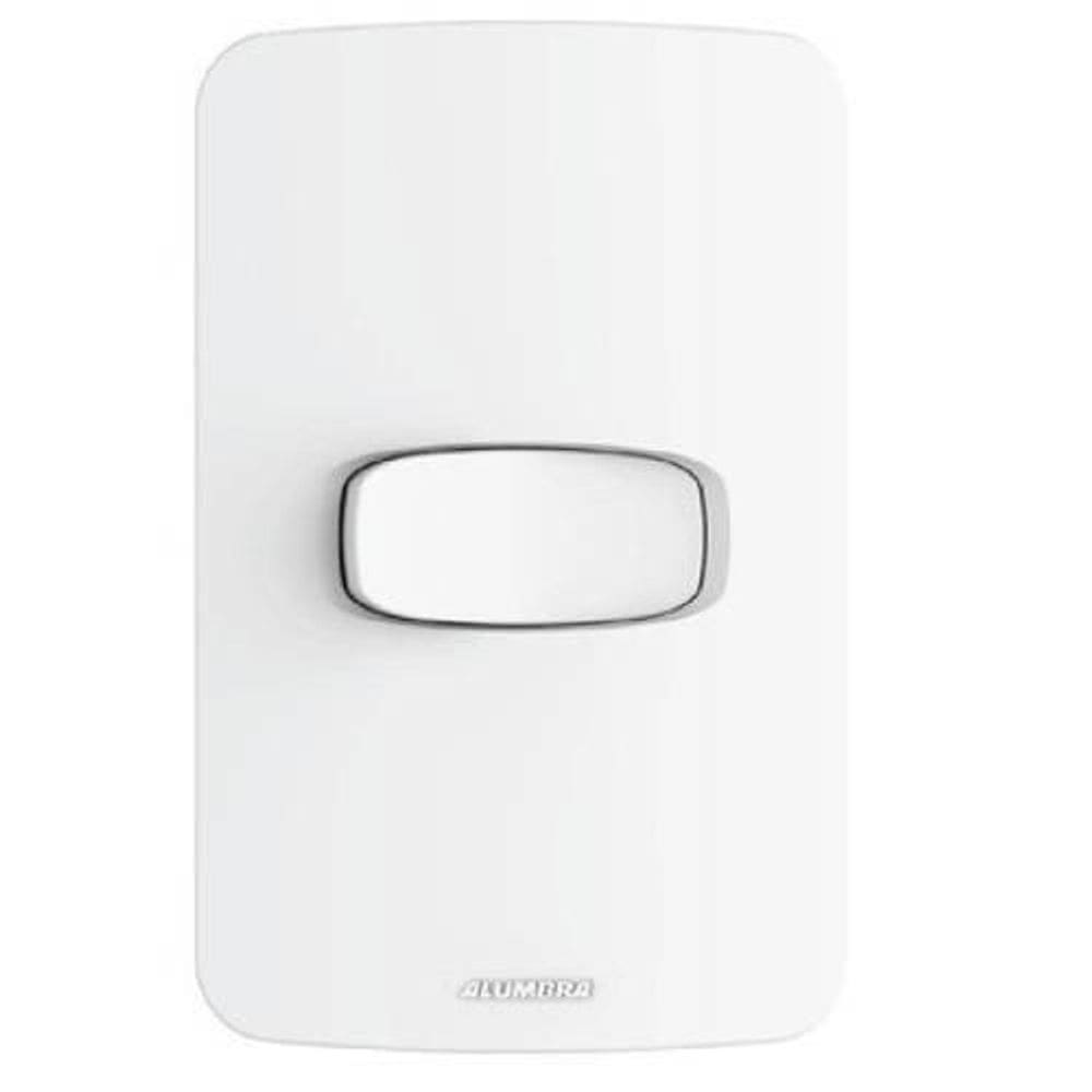 Conjunto Gracia 4X2 1 Interruptor Simples Horizontal Alumbra