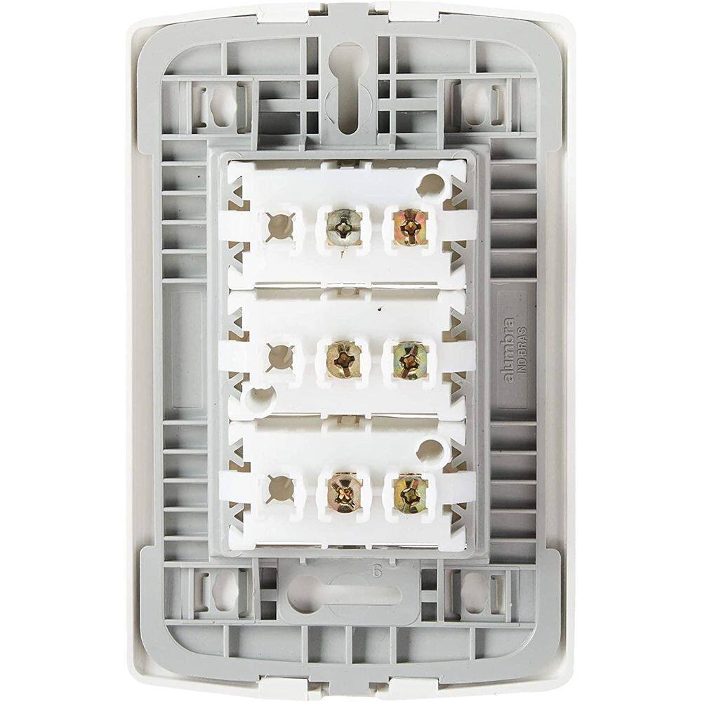 Conjunto Interruptor Simples Triplo Siena 6531 Alumbra