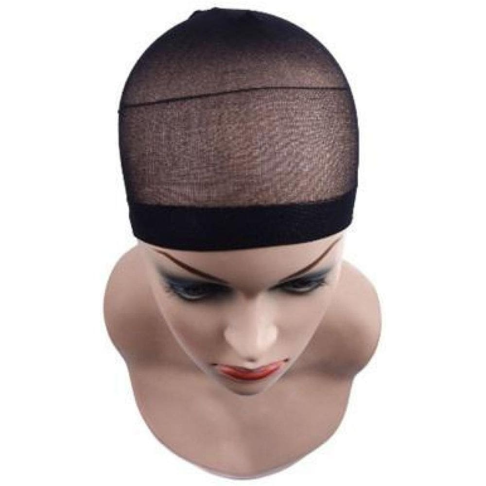 Suporte + Escova + Touca Wig - Kit Preto 2 Unidades