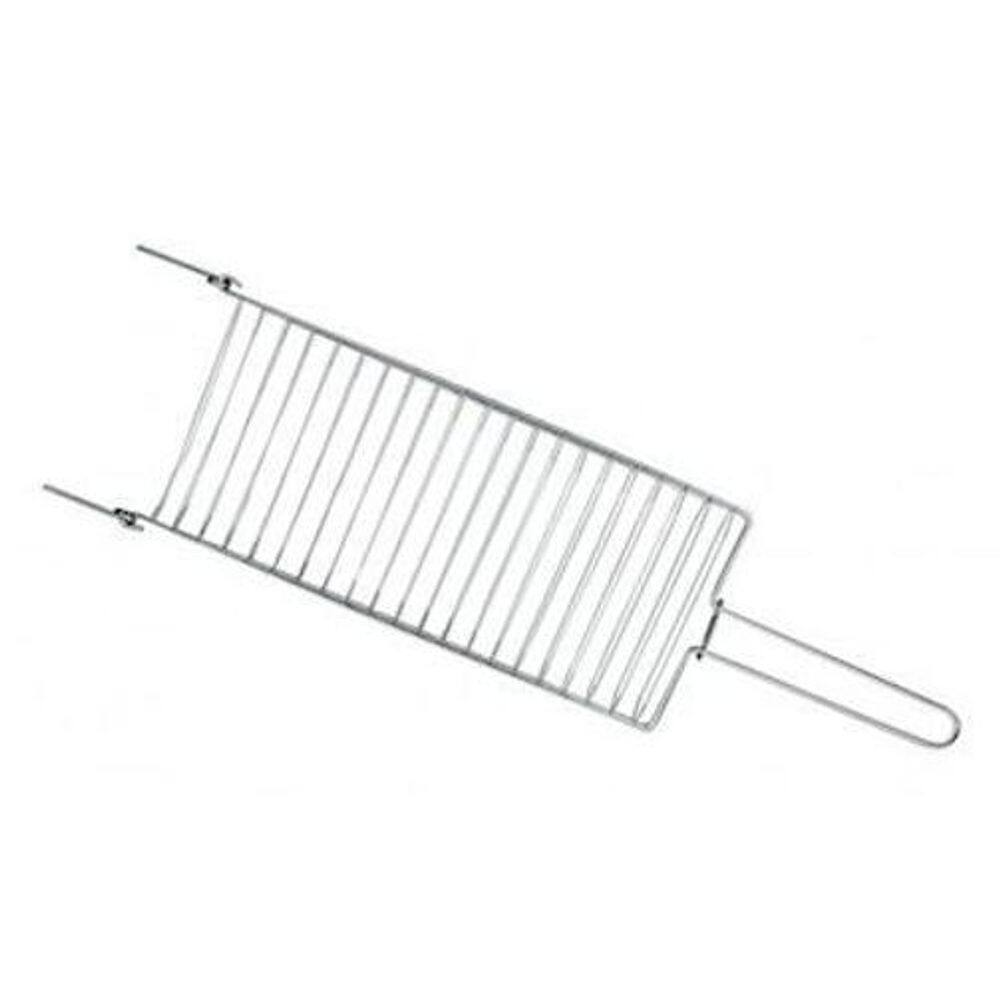 Grelha Para Peixe Cromada 39X20Cm