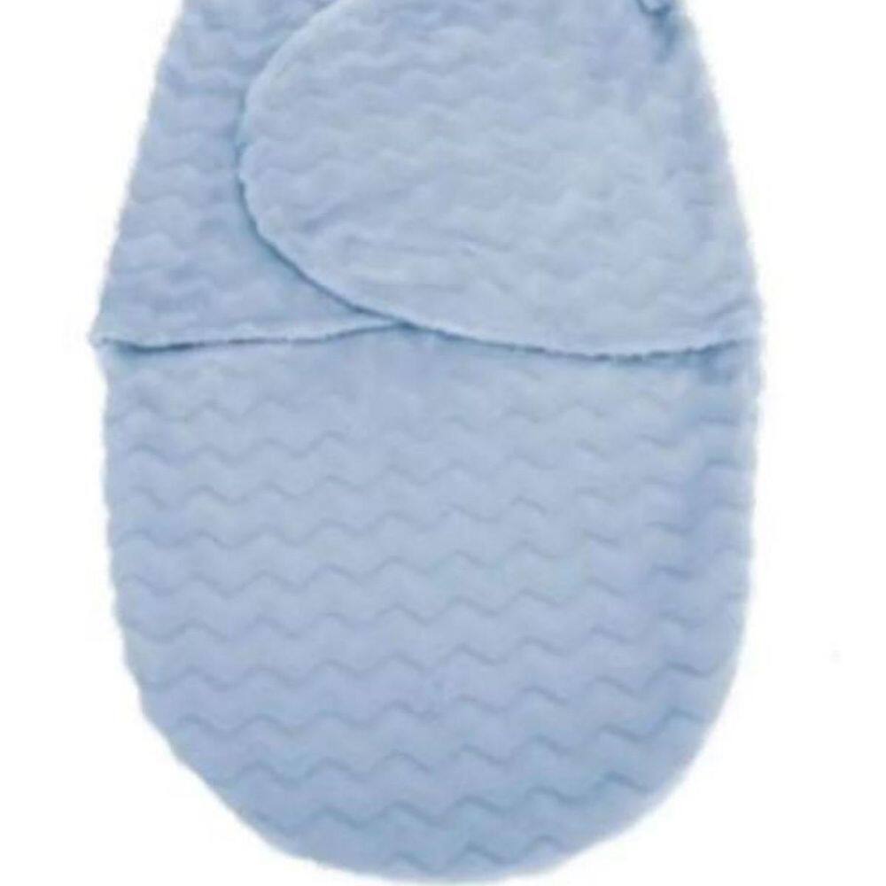 Saco De Dormir Bebê Coberta Manta Azul Soft Buba Baby
