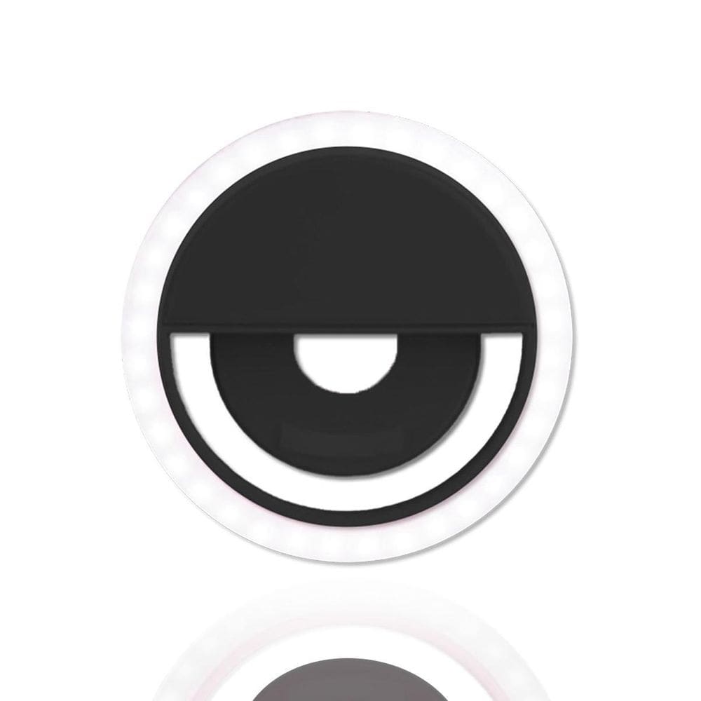 Iluminador Ring Light Led Preto Luz Celular Selfie Universal
