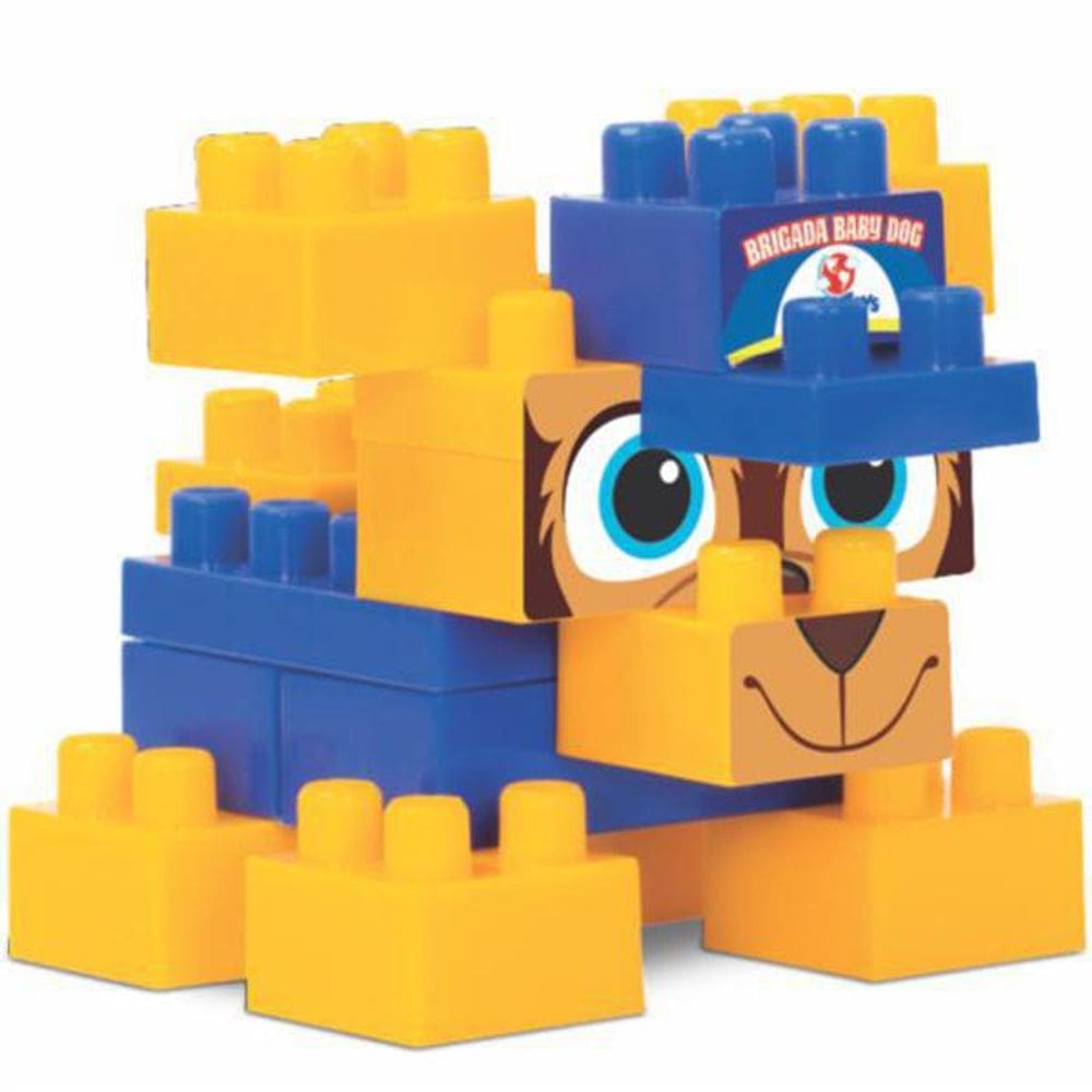 Brigada Baby Dog Policia Com 16 Peças