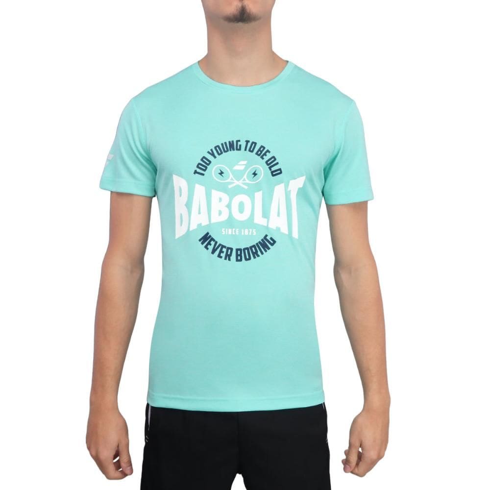 Camiseta Babolat Exercise Message Tee Azul