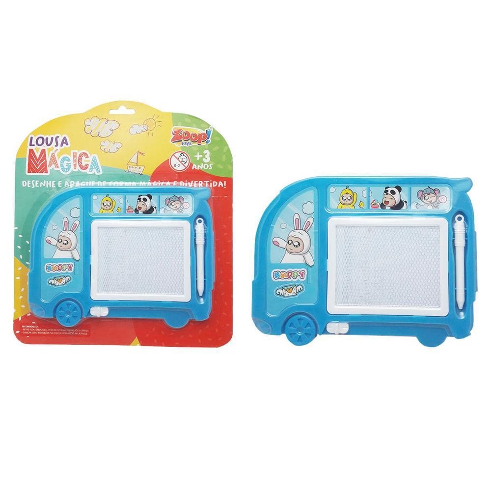 Quadro Mágico Azul Divertido Com Caneta Brinquedo Educativo