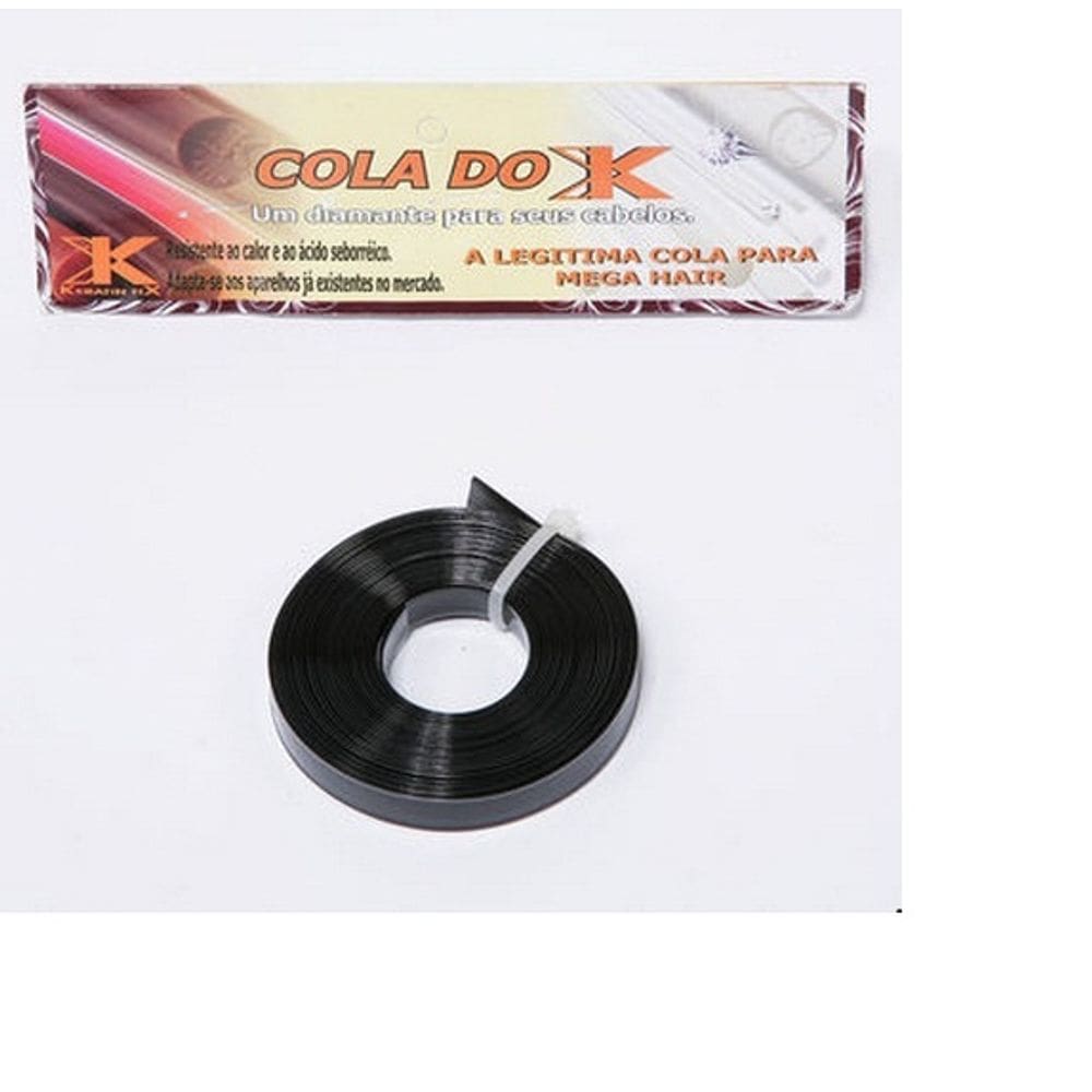 10 Rolos de Cola Italiana de Queratina para Mega Hair Preto