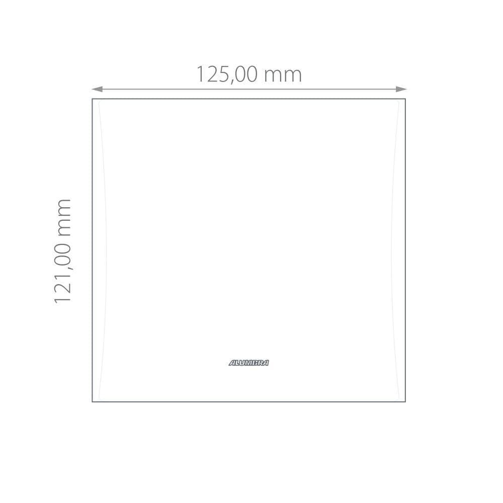 Placa 4X4 2 Módulos Inova Pro Class Blackpiano 85530 Alumbra