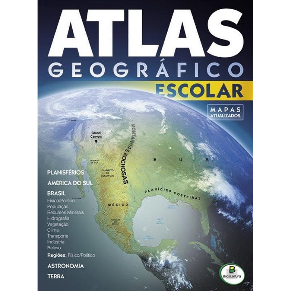 Livro Atlas Geográfico Escolar - 32 Páginas