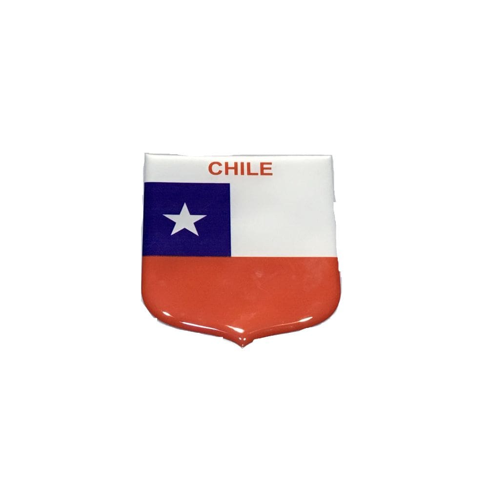 Adesivo resinado em Escudo da bandeira do Chile