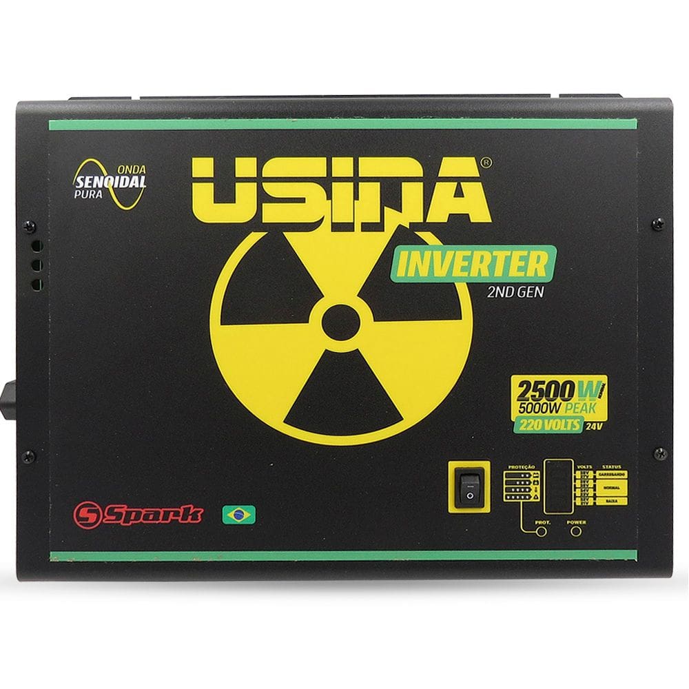 Inversor de Tensão Senoidal Usina Inverter 2500W 24 Volts 220V
