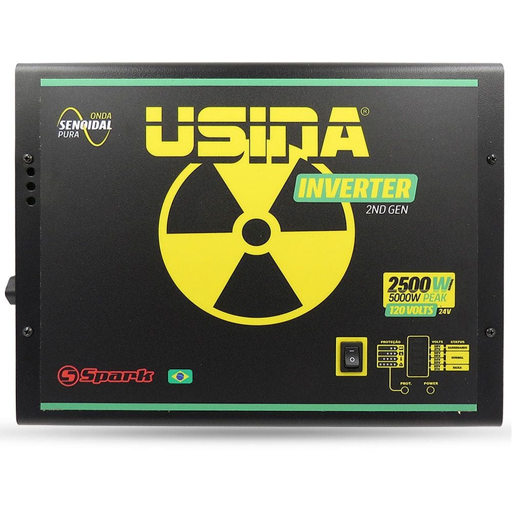 Inversor de Tensão Senoidal Usina Inverter 2500W 24 Volts 120V