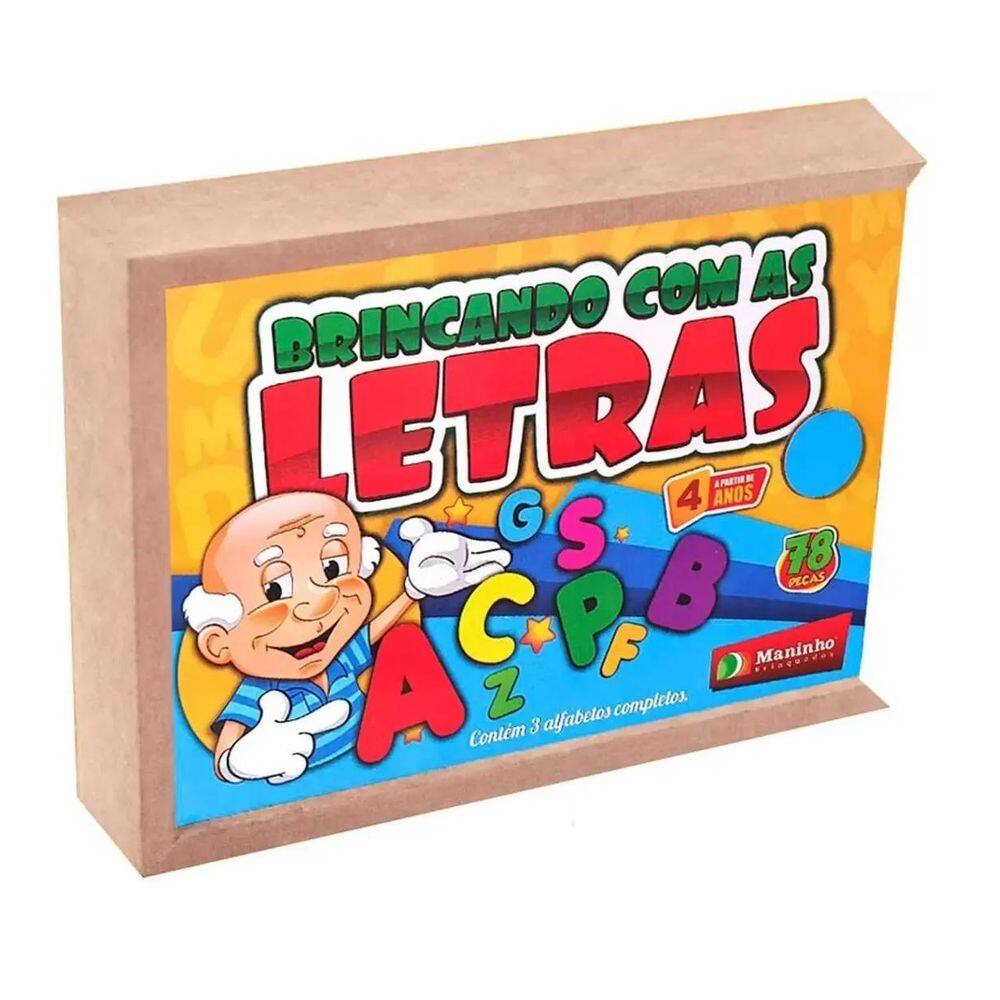 Brincando Com Letras - 4 Anos - Alfabeto Maninho Com Caixa