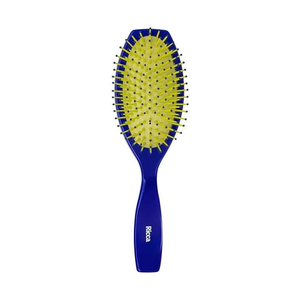 Escova De Cabelo Desenbaraçante Oval Blue Ricca