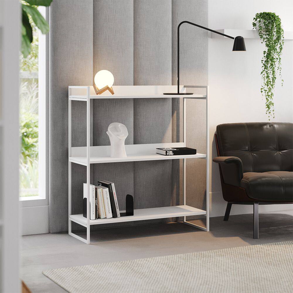 Nicho 3 Prateleiras 95cm Industrial Córdoba Branco