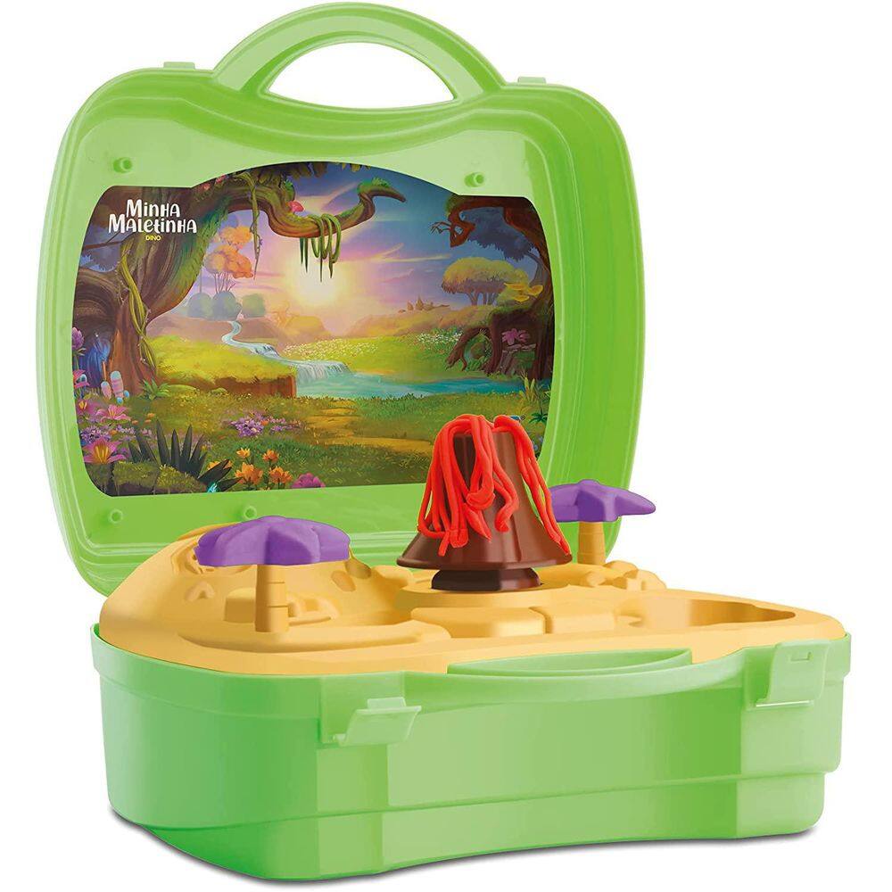 Maleta Com Massiha De Modelar Dinossauro - Diver Toys
