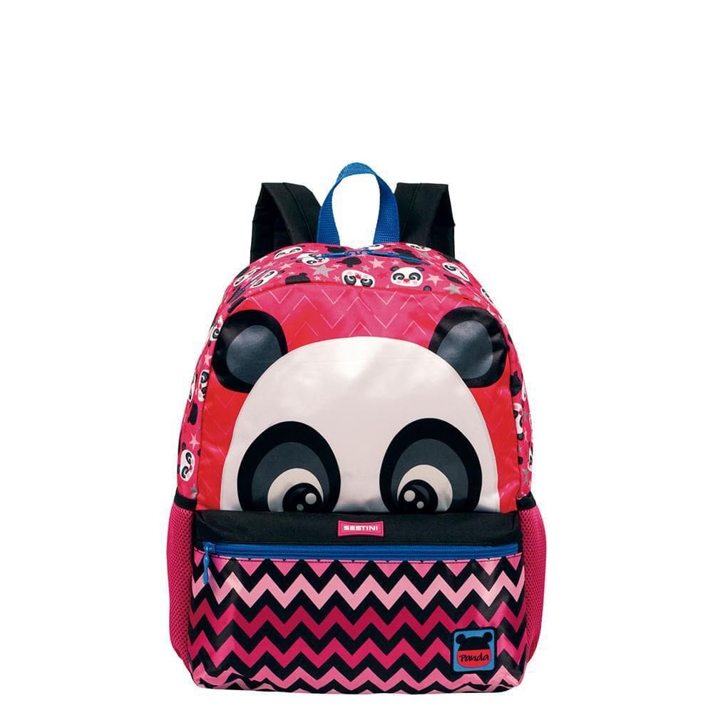 Mochila Grande Sestini 21M Plus Panda Colorida