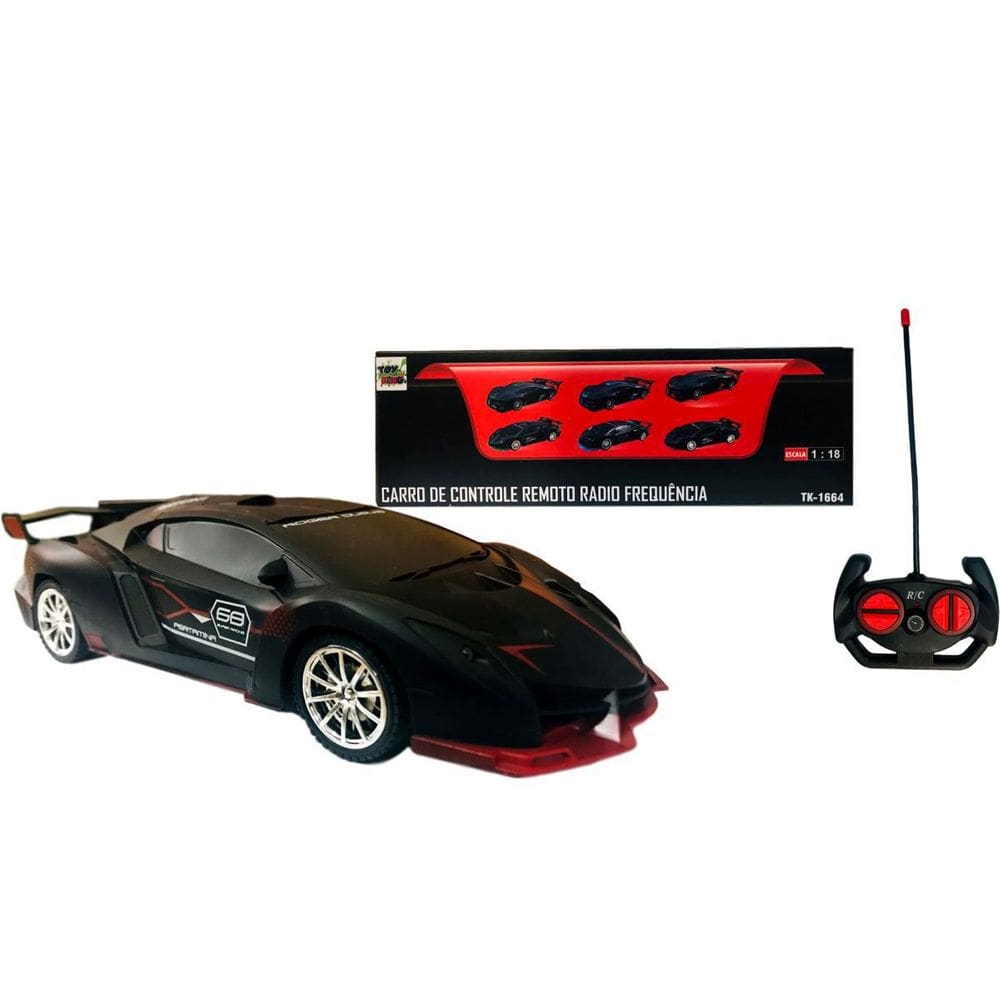 Brinquedo Infantil Carrinho de Controle Remoto Com Farol Led