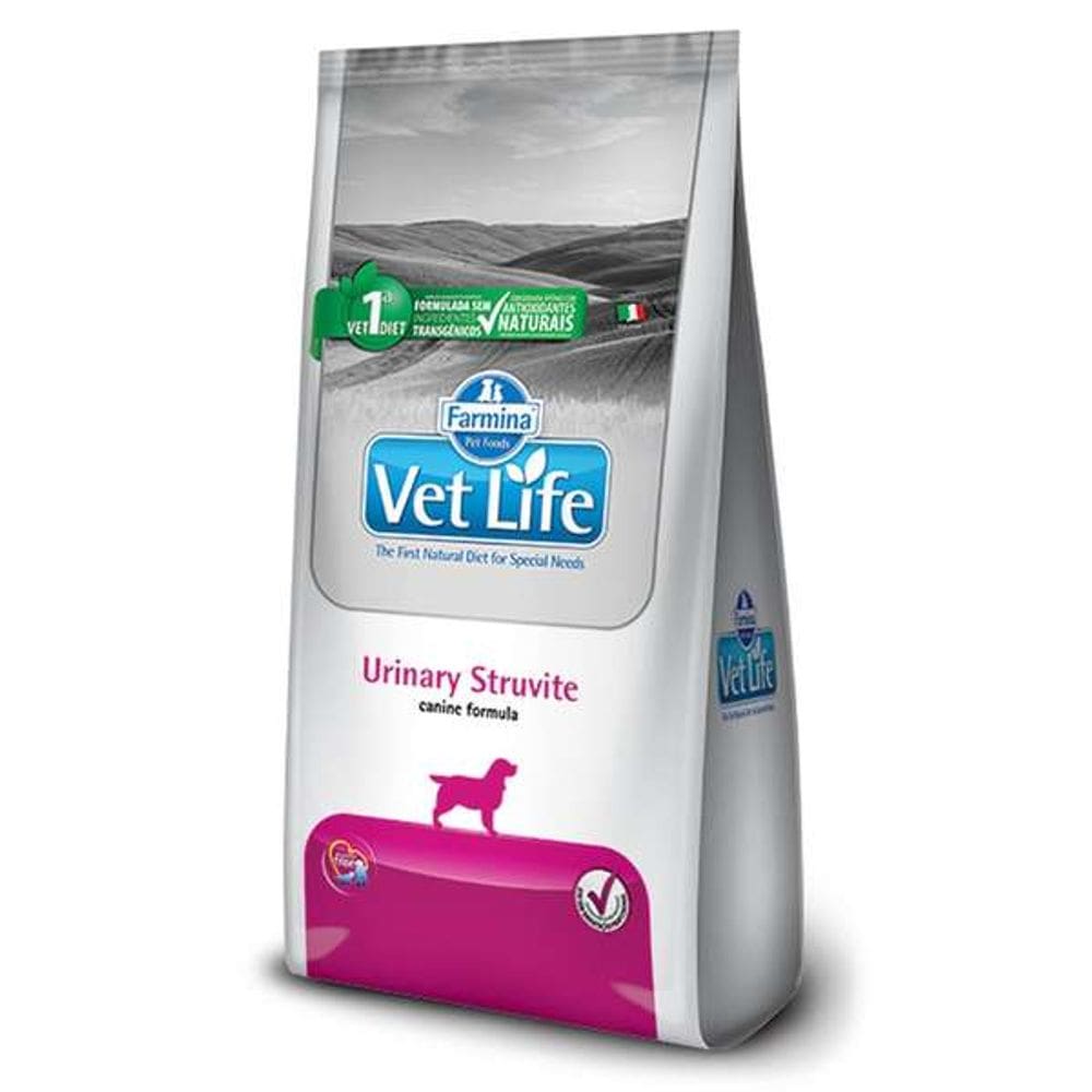 Ração Vet Life Natural Urinary Struvite Cães Adultos 10Kg