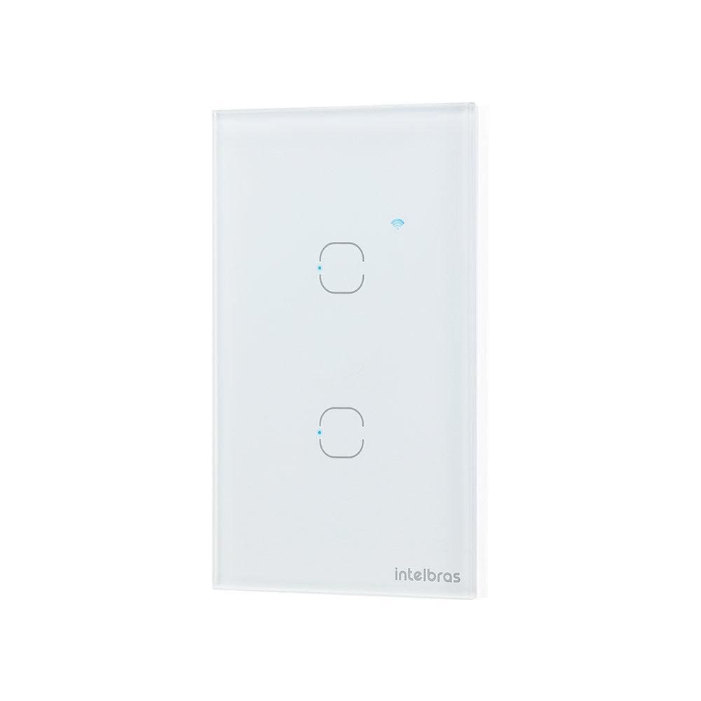 Interruptor Smart Wi-Fi Touch 2 Teclas Ews 1002 Pt