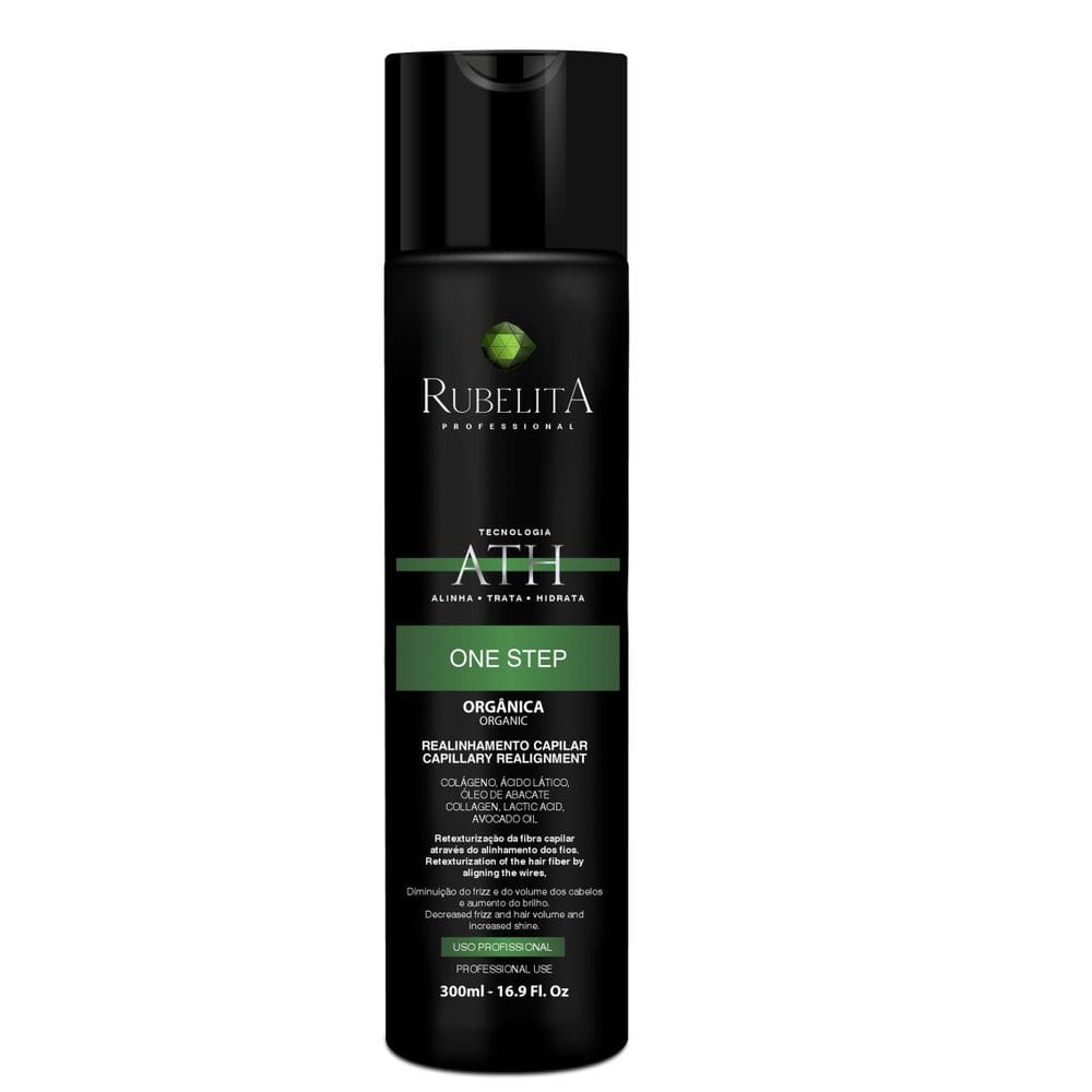 Escova Progressiva Orgânica One Step 300 Ml Rubelita