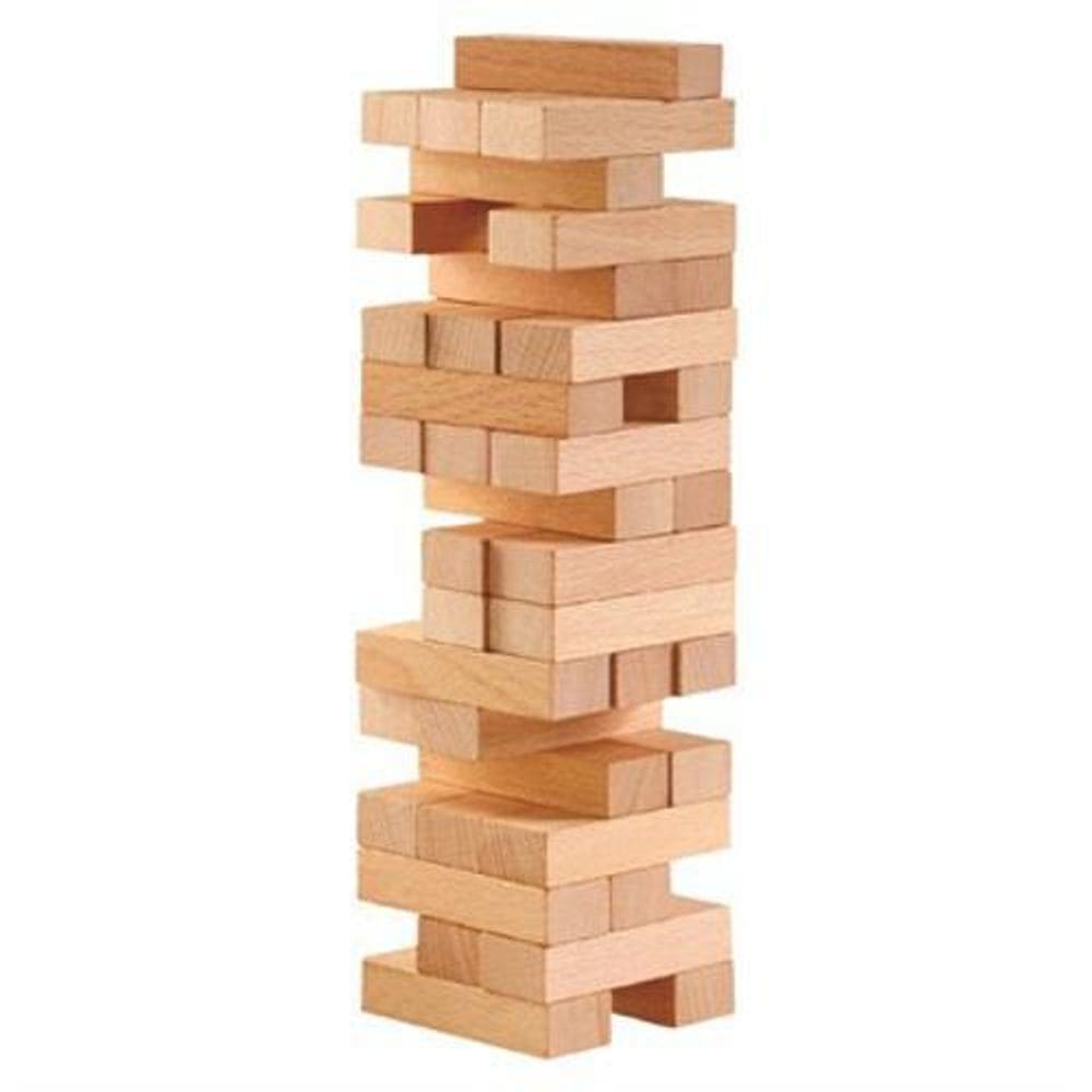 Jogo Torre De Madeira 54 Peças