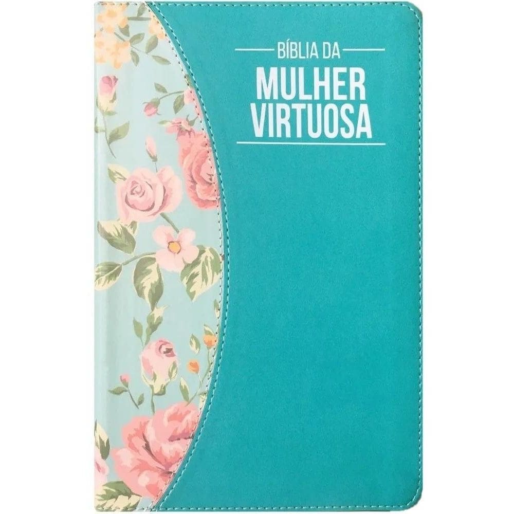 Bíblia De Estudo Da Mulher Virtuosa, Com Índice - Azul