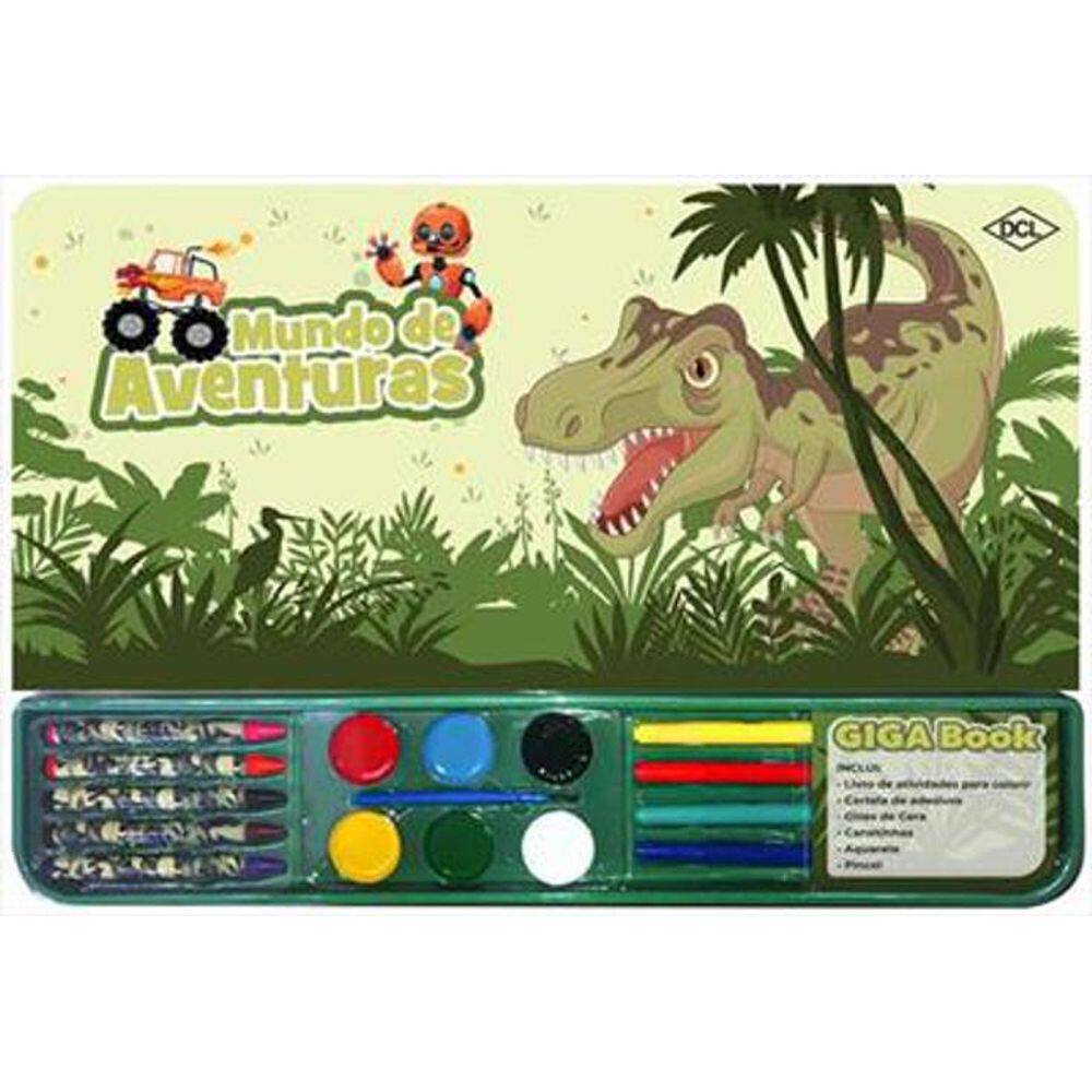 Livro Infantil Colorir Dinossauro Giga Book 46Pgs