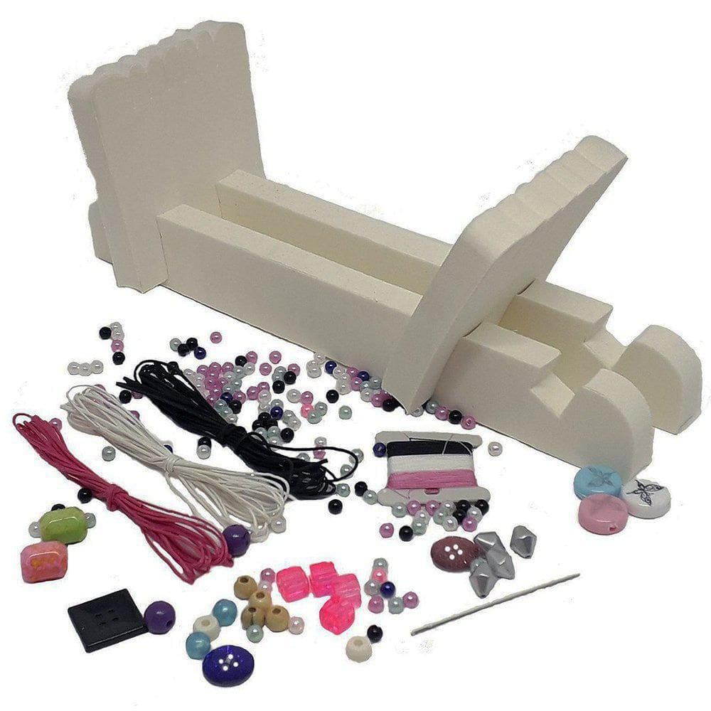 Kit Pulseira Com Tear E Miçangas Infantil - Kits For Kids