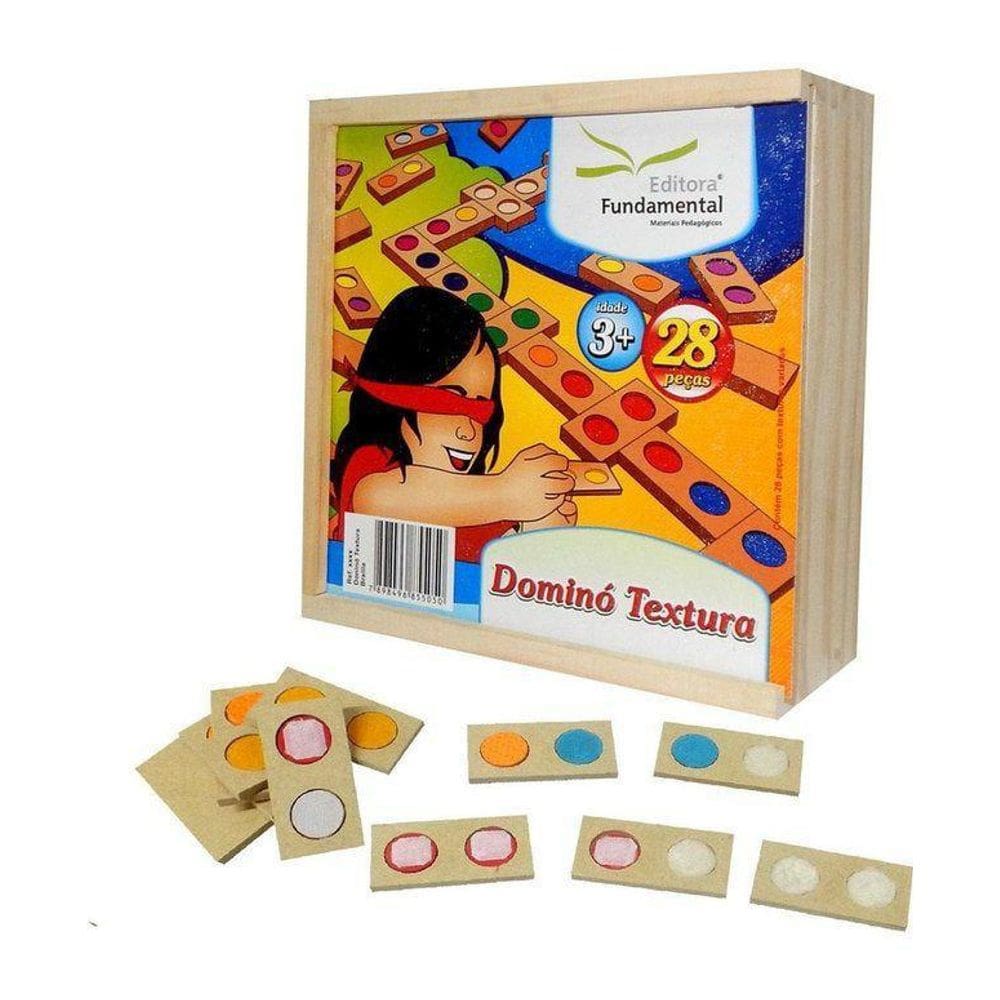 Brinquedo Educativo Dominó Textura - Fundamental