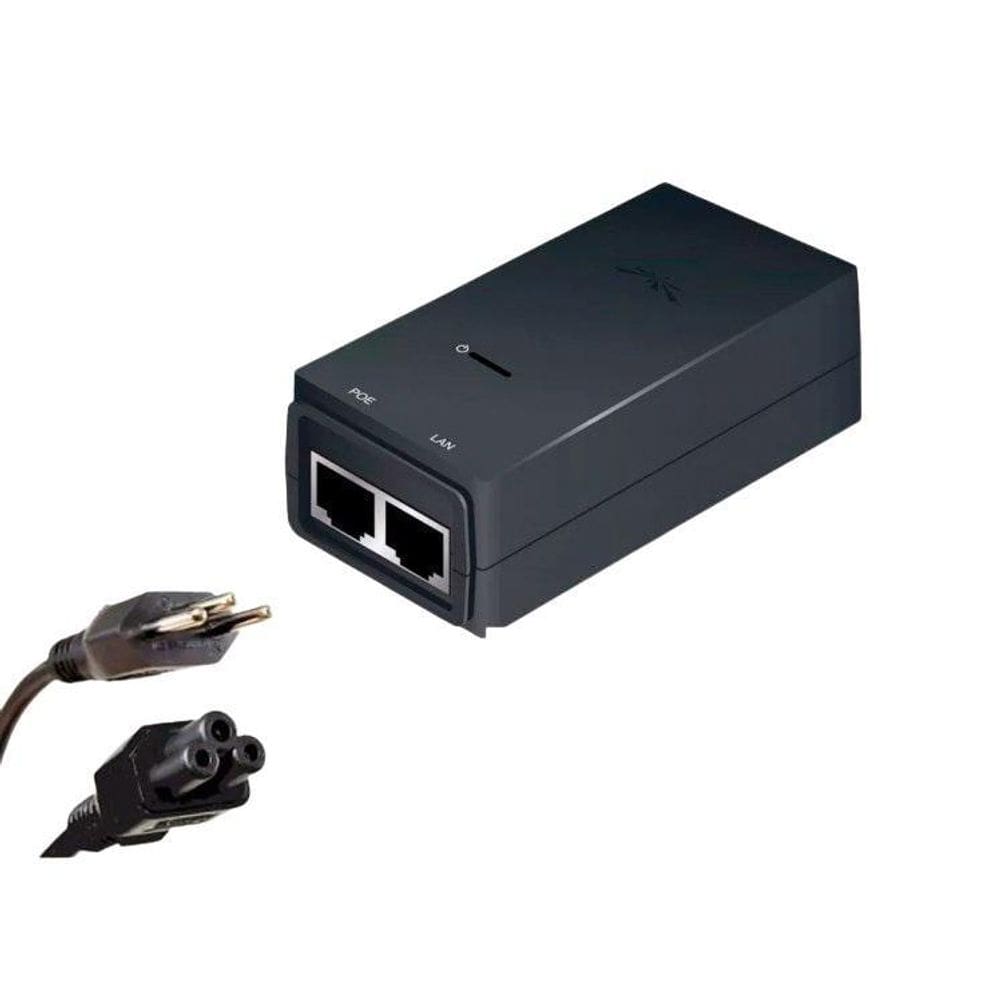 Fonte Ubiquiti Poe 24-12W-G-Br Poe Injetor 24Vdc 0.5Amp