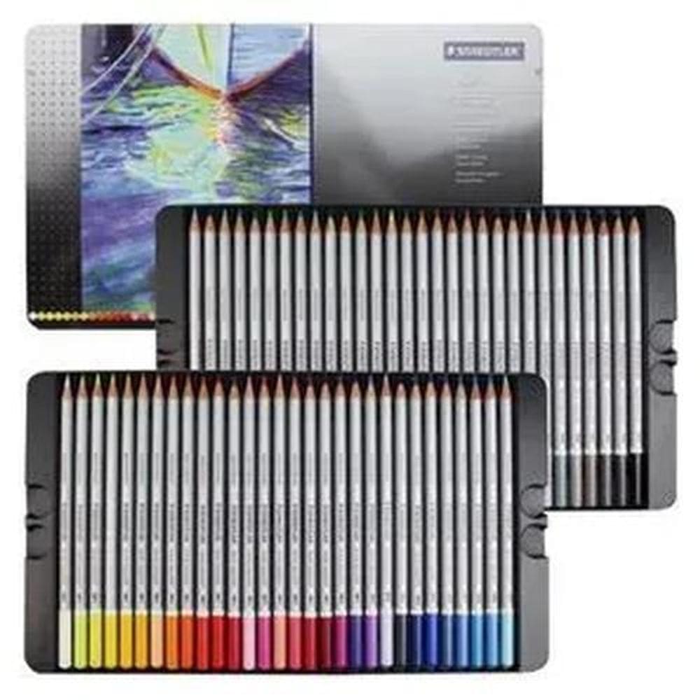 Lápis Aquarela Staedtler Karat 48 Cores Estojo Metal