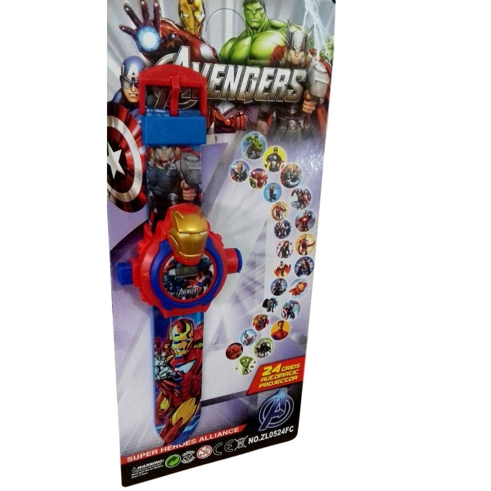 Homem Aranha Infantil Relógio Brinquedo Projetor De Imagem