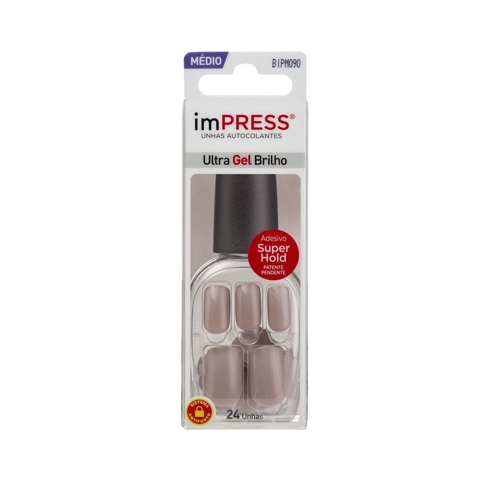 Unhas Postiças Impress Color Médio Sea Sand Kiss Ny