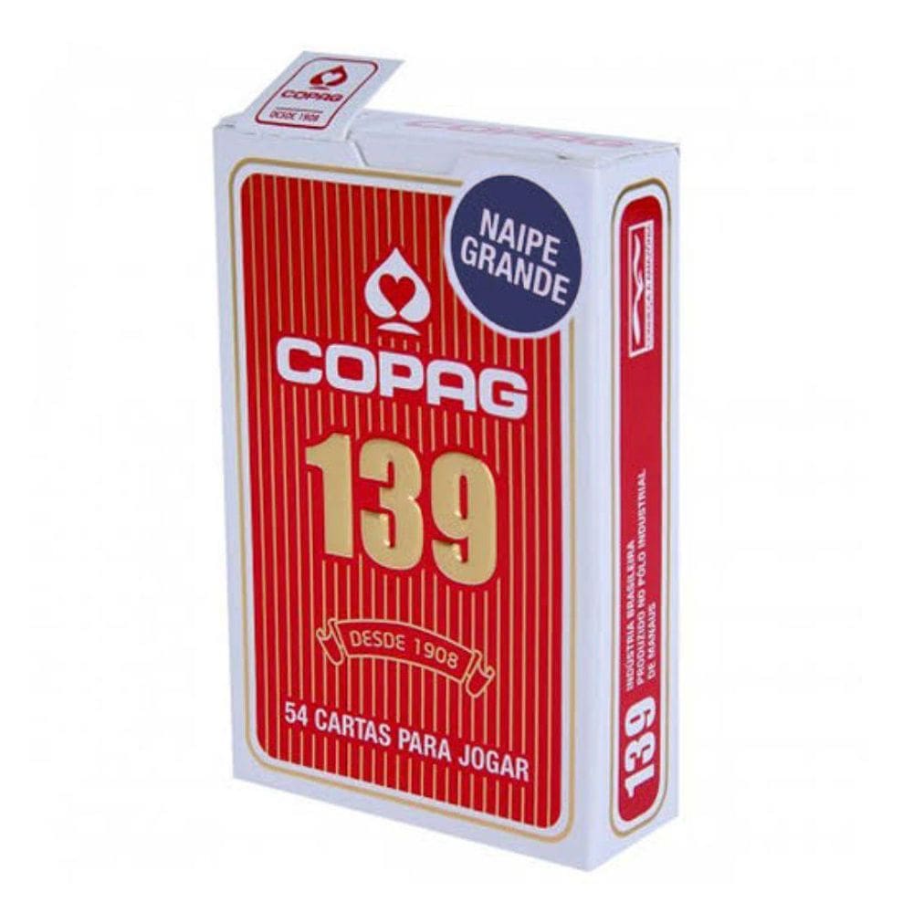 Baralho Copag 139 Naipe Grande Vermelho