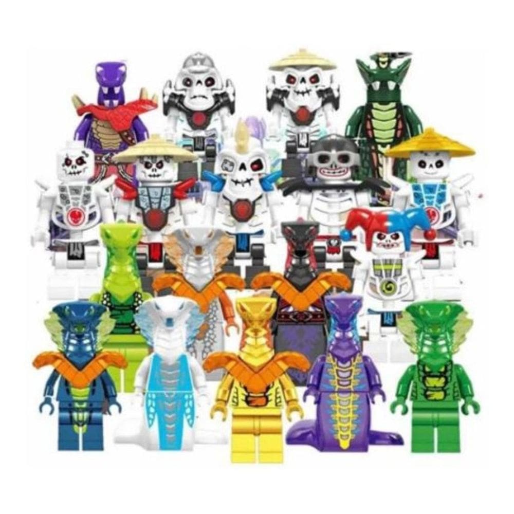 Bonecos Blocos Montar Ninjago Skull Vs Basilisk Monsters 16