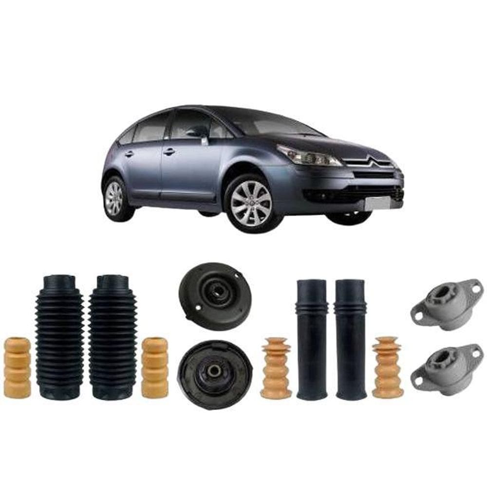 4 Kit Coxim Amortecedor Dianteiro Traseiro C4 2007 2008