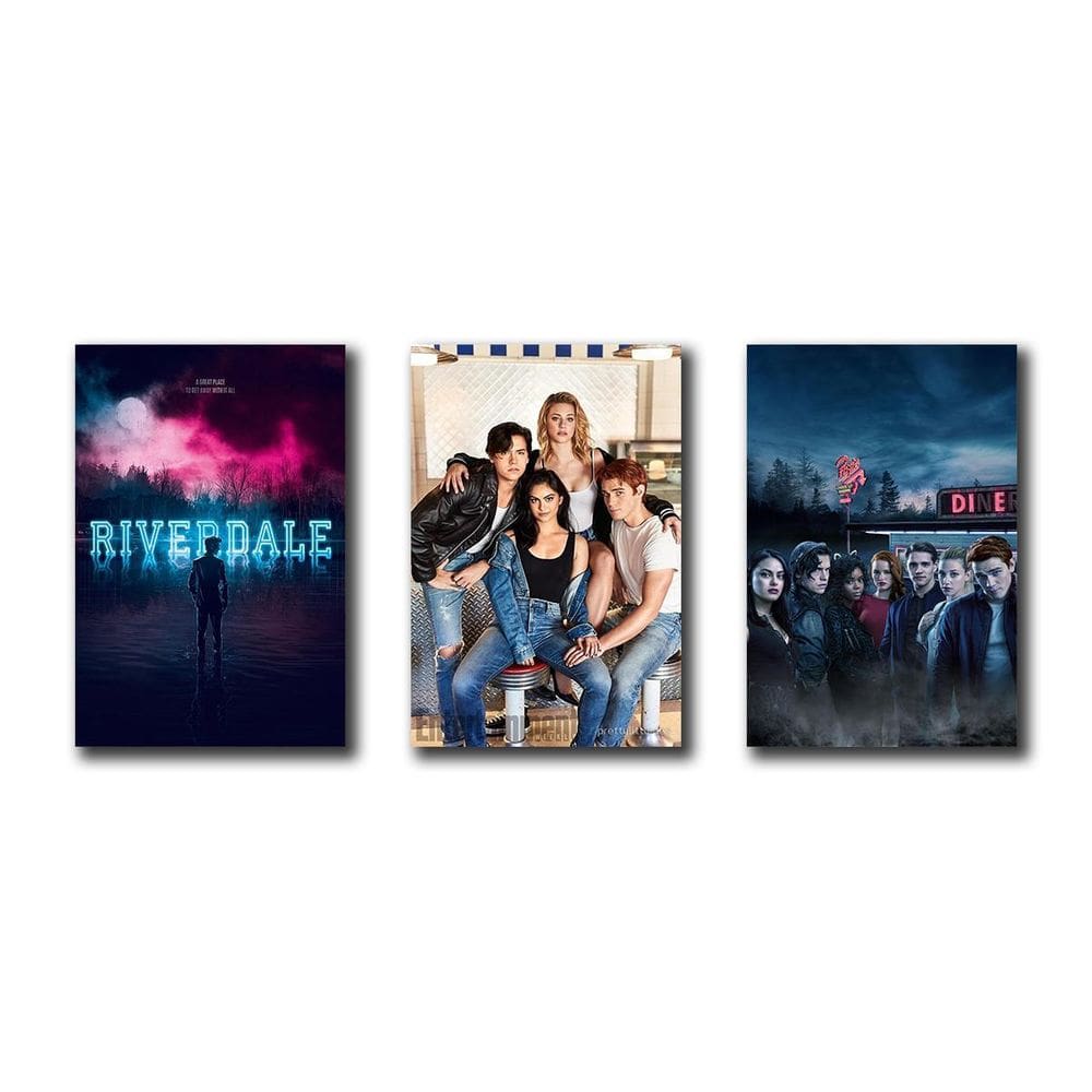 Kit 3 Placas Decorativas Riverdale Mdf