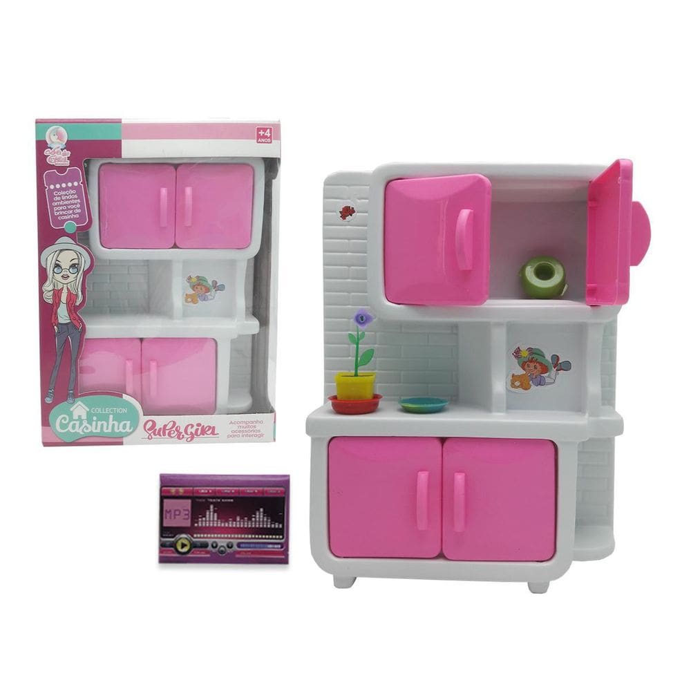 Mini Copinha Da Gigi+ Acessórios Infantil Super Girl Cozinha